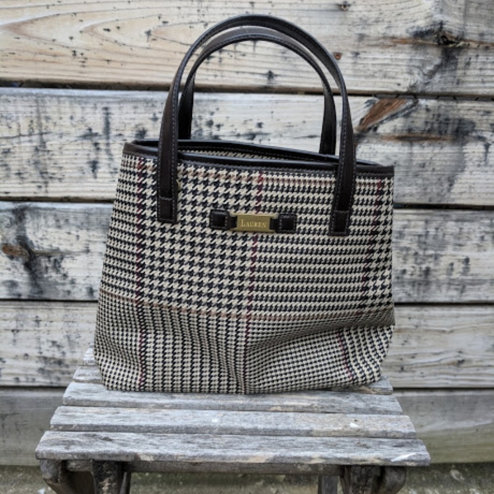 Lauren Ralph Lauren Browns Houndstooth Purse